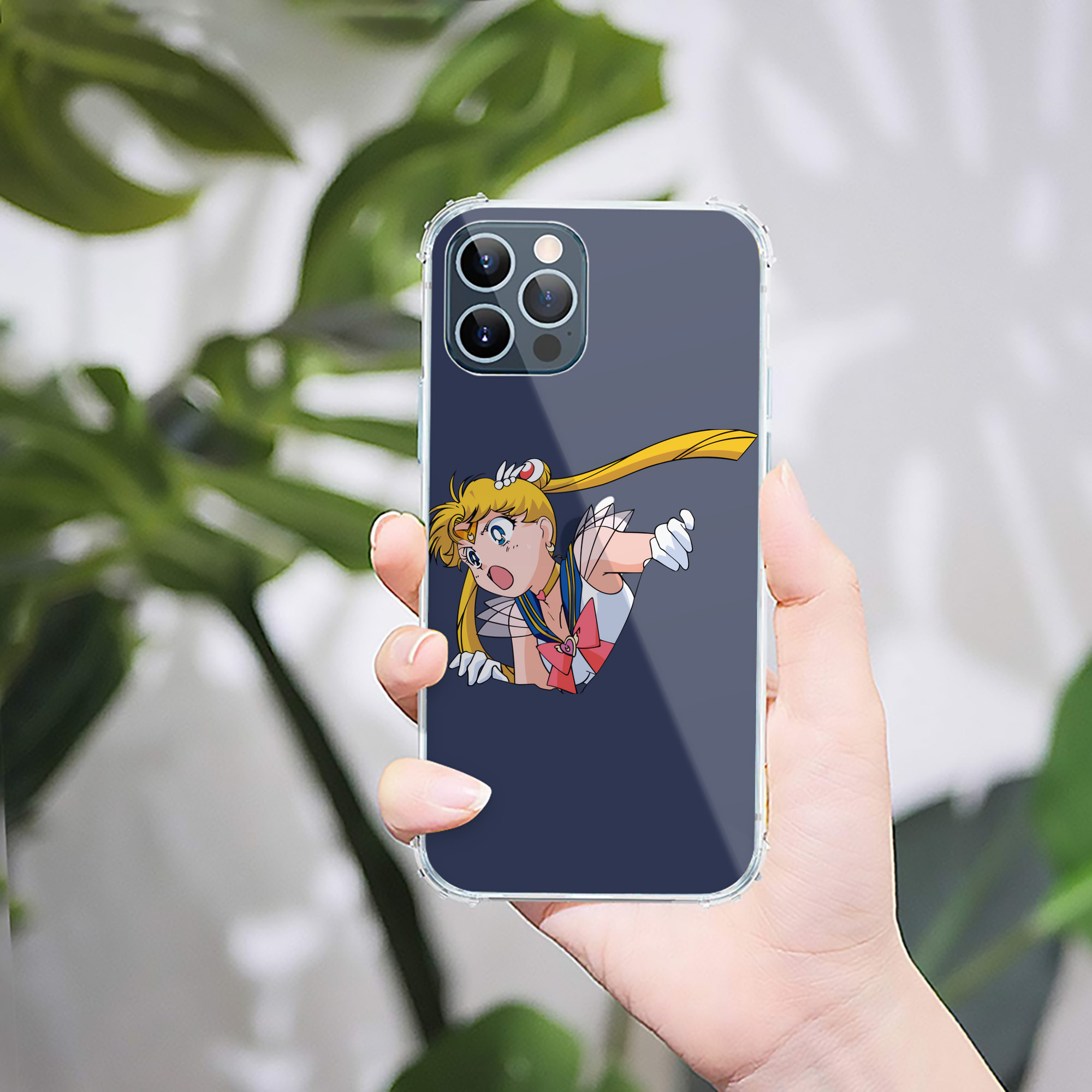 （画像用） 美少女戦士セーラームーン 月野 うさぎ つきの うさぎ Sailor Moon Tsukino Usagi 【iPhone 12シリーズ対応】透明スマホケース（クリアソフトケース）
